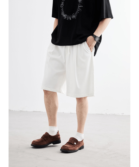 Pleated Loose Fit Easy Shorts / 4color