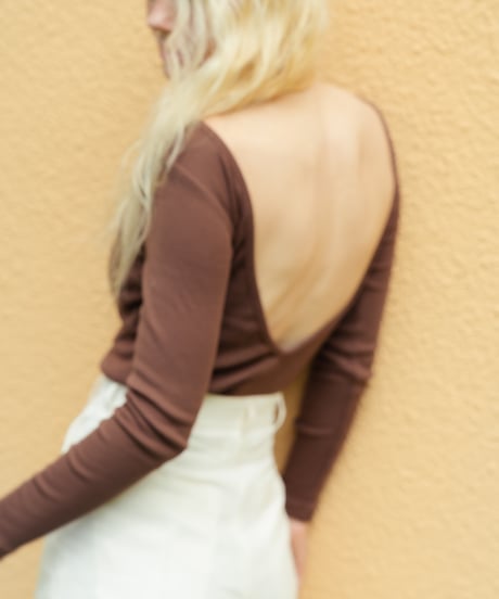 Back V Rib Top