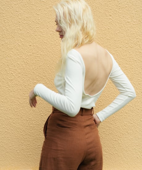 Back V Rib Top