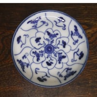 伊万里　染付　霊芝文　小皿１A　明治期
