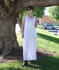 1970s Authorized pattern night dress made in usa