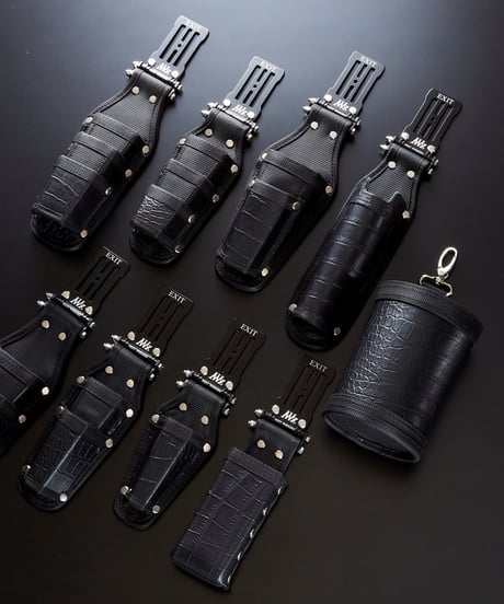 【数量限定】本革クロコ柄 ダストボックスS
