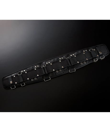 【数量限定】 本革クロコ柄 ジョイントウェストサポーター M/L
