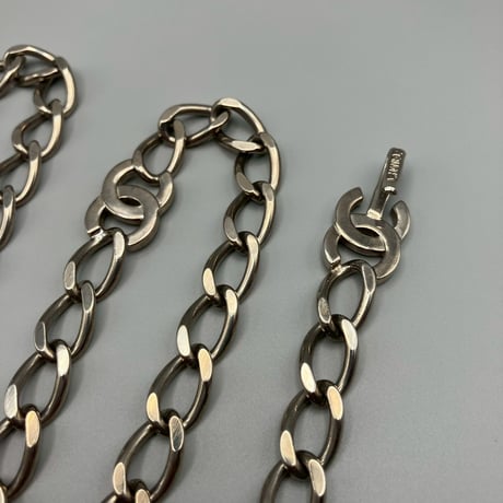 CHANEL (シャネル) ヴィンテージ ココマーク シルバー チェーンベルト