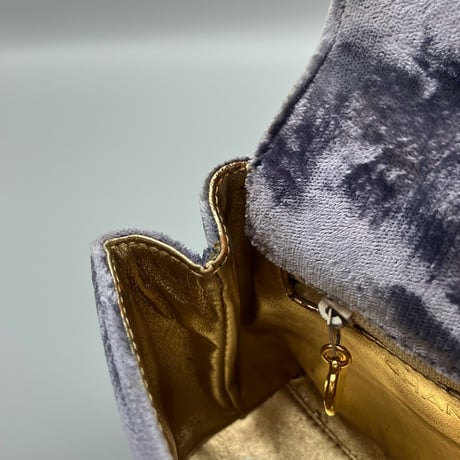 CHANEL (シャネル) ヴィンテージ ベロア ベルベット ターンロック ココマーク ミニハンドバッグ