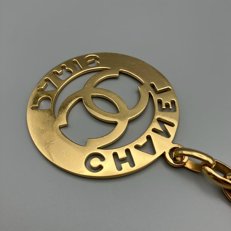 CHANEL (シャネル) ヴィンテージ ココマーク ロゴ ラウンド ネックレス