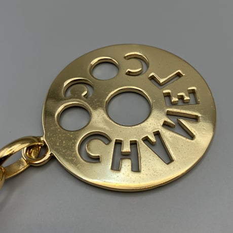 CHANEL (シャネル) ヴィンテージ ラウンド ロゴ ネックレス