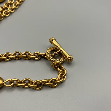 CHANEL (シャネル) ヴィンテージ パール ロゴ ロングネックレス