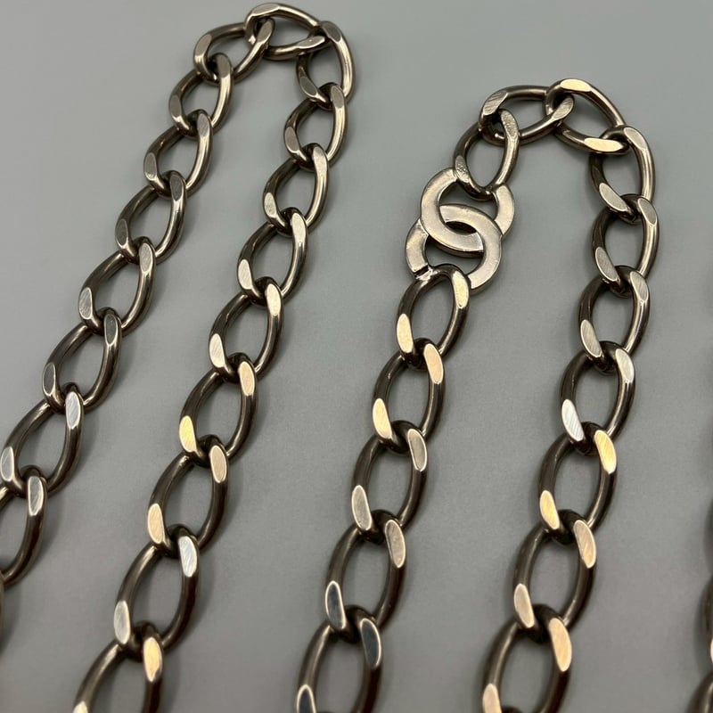 CHANEL (シャネル) ヴィンテージ ココマーク シルバー チェーンベルト