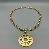 CHANEL (シャネル) ヴィンテージ ロゴ ラウンド ネックレス