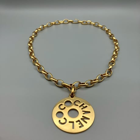 CHANEL (シャネル) ヴィンテージ ロゴ ラウンド ネックレス