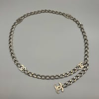 CHANEL (シャネル) ヴィンテージ ココマーク シルバー チェーンベルト