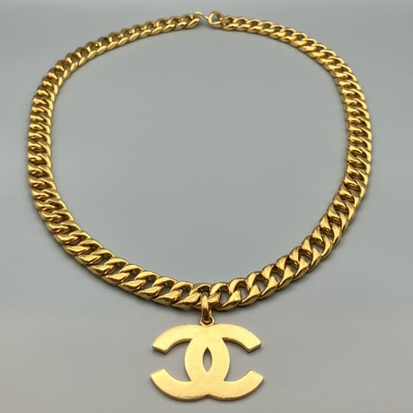 CHANEL (シャネル) ヴィンテージ デカココ ココマーク ロングチェーン ネックレス