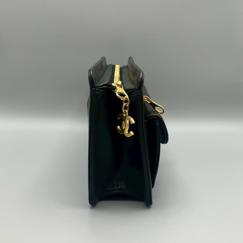 CHANEL (シャネル) ヴィンテージ ターンロック ココマーク レザー