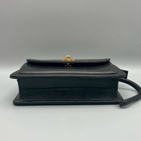 CHANEL (シャネル) ヴィンテージ ターンロック ココマーク レザー クラッチバッグ ハンドバッグ