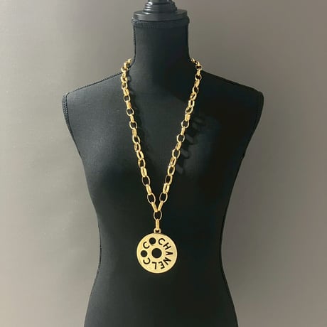 CHANEL (シャネル) ヴィンテージ ロゴ ラウンド ネックレス
