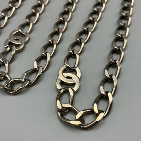CHANEL (シャネル) ヴィンテージ ココマーク シルバー チェーンベルト