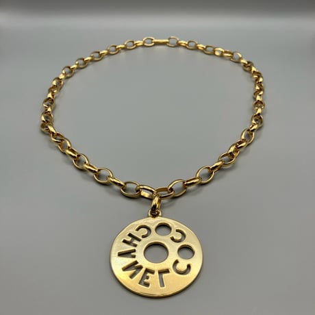 CHANEL (シャネル) ヴィンテージ ラウンド ロゴ ネックレス