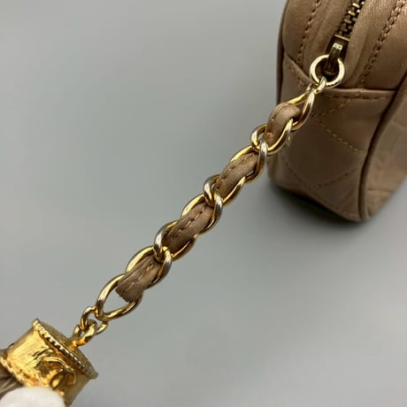 CHANEL (シャネル) ヴィンテージ マトラッセ フリンジ クラッチバッグ ハンドバッグ