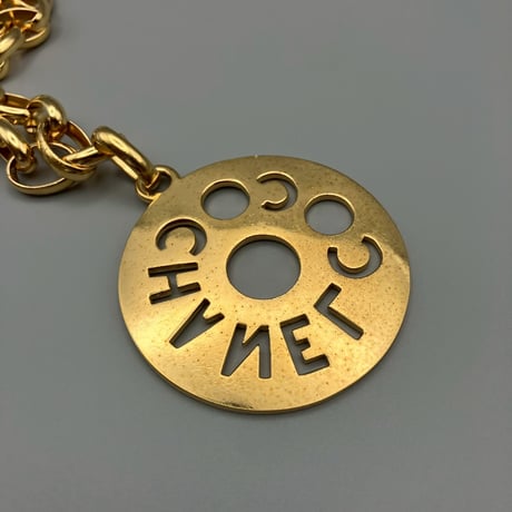 CHANEL (シャネル) ヴィンテージ ロゴ ラウンド ネックレス