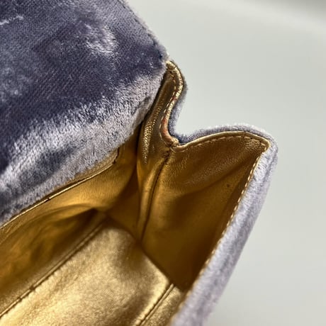 CHANEL (シャネル) ヴィンテージ ベロア ベルベット ターンロック ココマーク ミニハンドバッグ