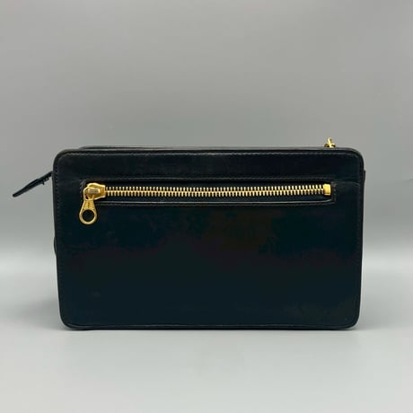 CHANEL (シャネル) ヴィンテージ ターンロック ココマーク レザー クラッチバッグ ハンドバッグ