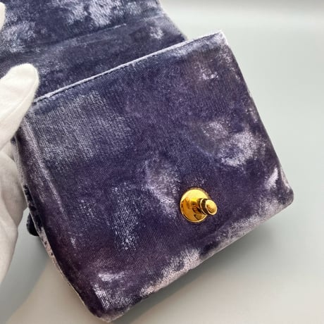 CHANEL (シャネル) ヴィンテージ ベロア ベルベット ターンロック ココマーク ミニハンドバッグ