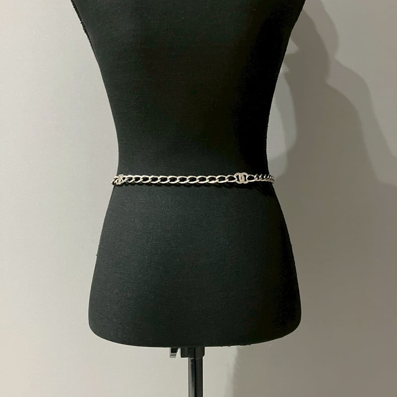 CHANEL (シャネル) ヴィンテージ ココマーク シルバー チェーンベルト