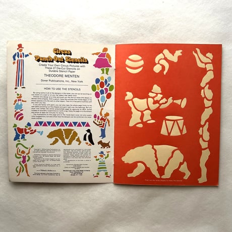 Circus Punch-Out Stencils / Theodore Menten