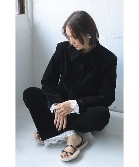 Velvet 4WAY Lace Pants【BLACK】