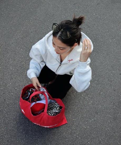 rizotto Big Hood Volume Sweat Parker【Light Gray】