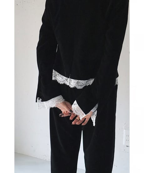 Velvet 3WAY Lace Jacket【BLACK】