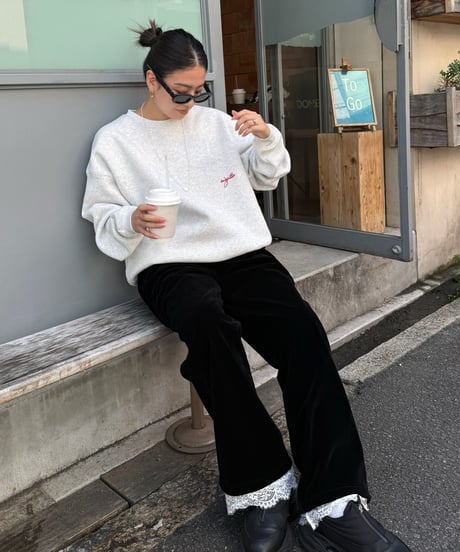 Velvet 4WAY Lace Pants【BLACK】