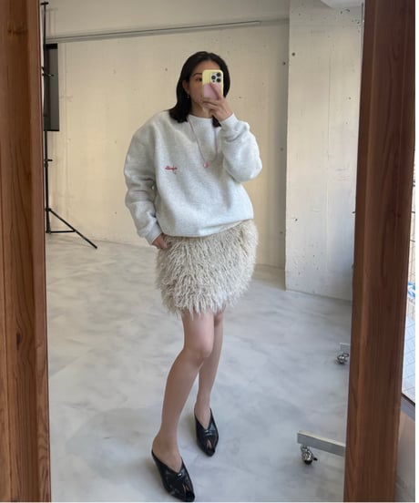 rizotto Volume Sweat Pullover【Light Gray】
