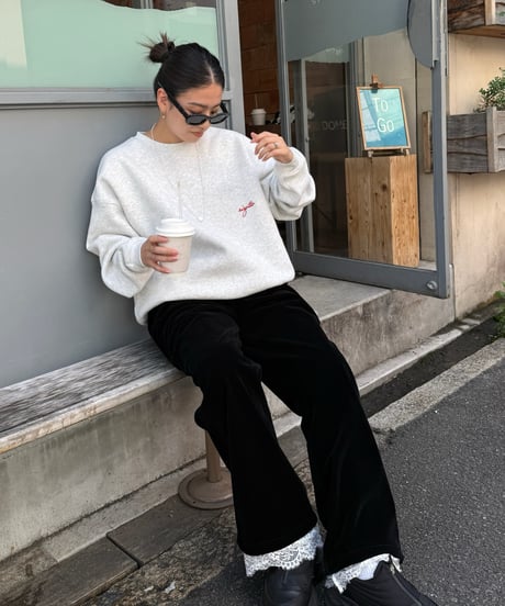 rizotto Volume Sweat Pullover【Light Gray】