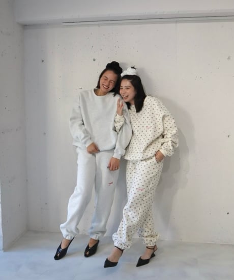 rizotto Volume Sweat Pants【original flower】