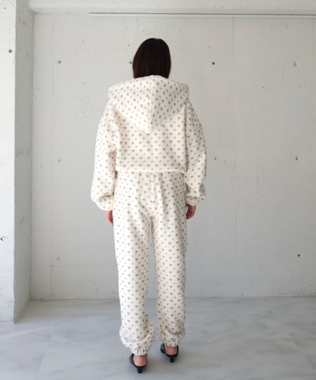 rizotto Volume Sweat Pants【original flower】