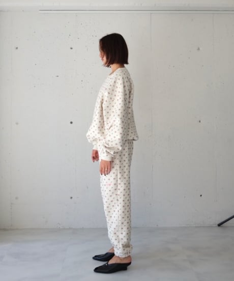 rizotto Volume Sweat Pants【original flower】