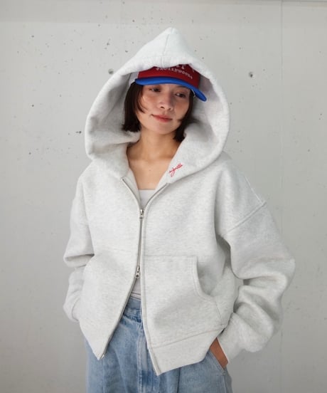 rizotto Big Hood Volume Sweat Parker【Light Gray】