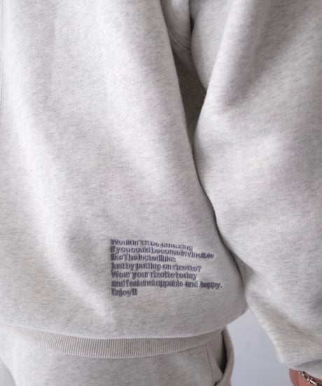 rizotto Volume Sweat Pullover【Light Gray】