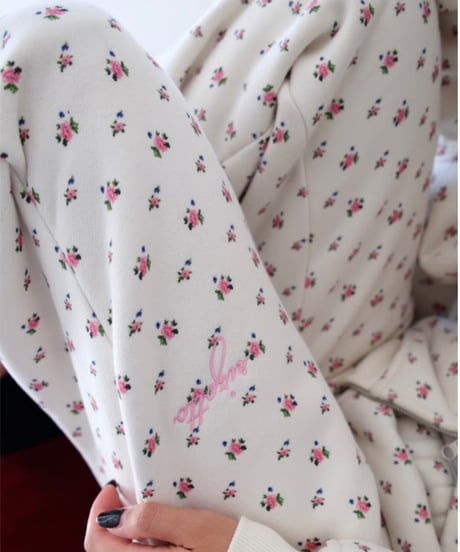 rizotto Volume Sweat Pants【original flower】