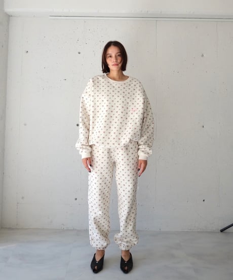 rizotto Volume Sweat Pants【original flower】