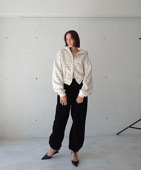 Velvet 4WAY Lace Pants【BLACK】