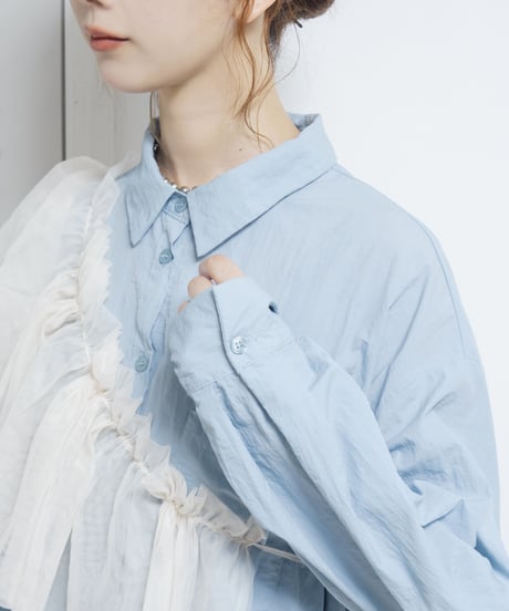 Tulle Shoulder Strap Ivory/Black