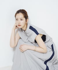 Line Vest Jacket gray