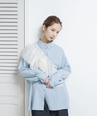 Tulle Blouse light blue