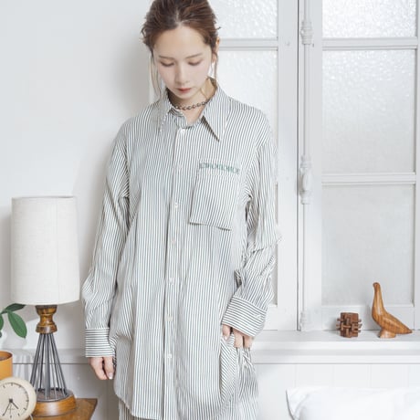 one mile wear  stripe shirt