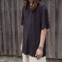 MITTAN / 強撚絹紬糸Tシャツ / T-41 / 黒