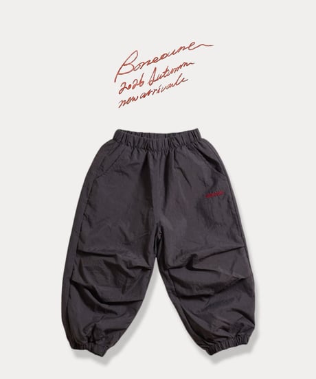 【BONEOUNE】Two-tuck Nylon Jogger