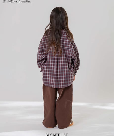 【bucket-list】deny check shirt